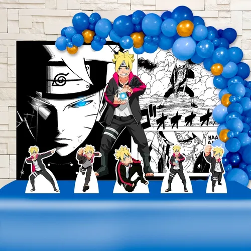 como fazer bolo fake tema Boruto