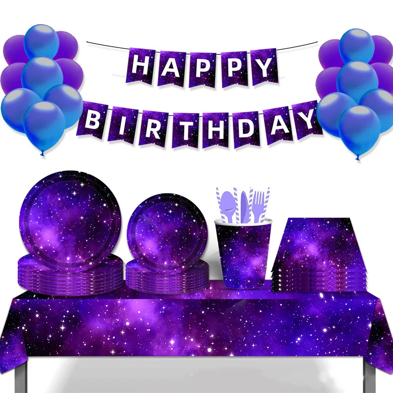 ideias de decoração festa infantil galáxia soft