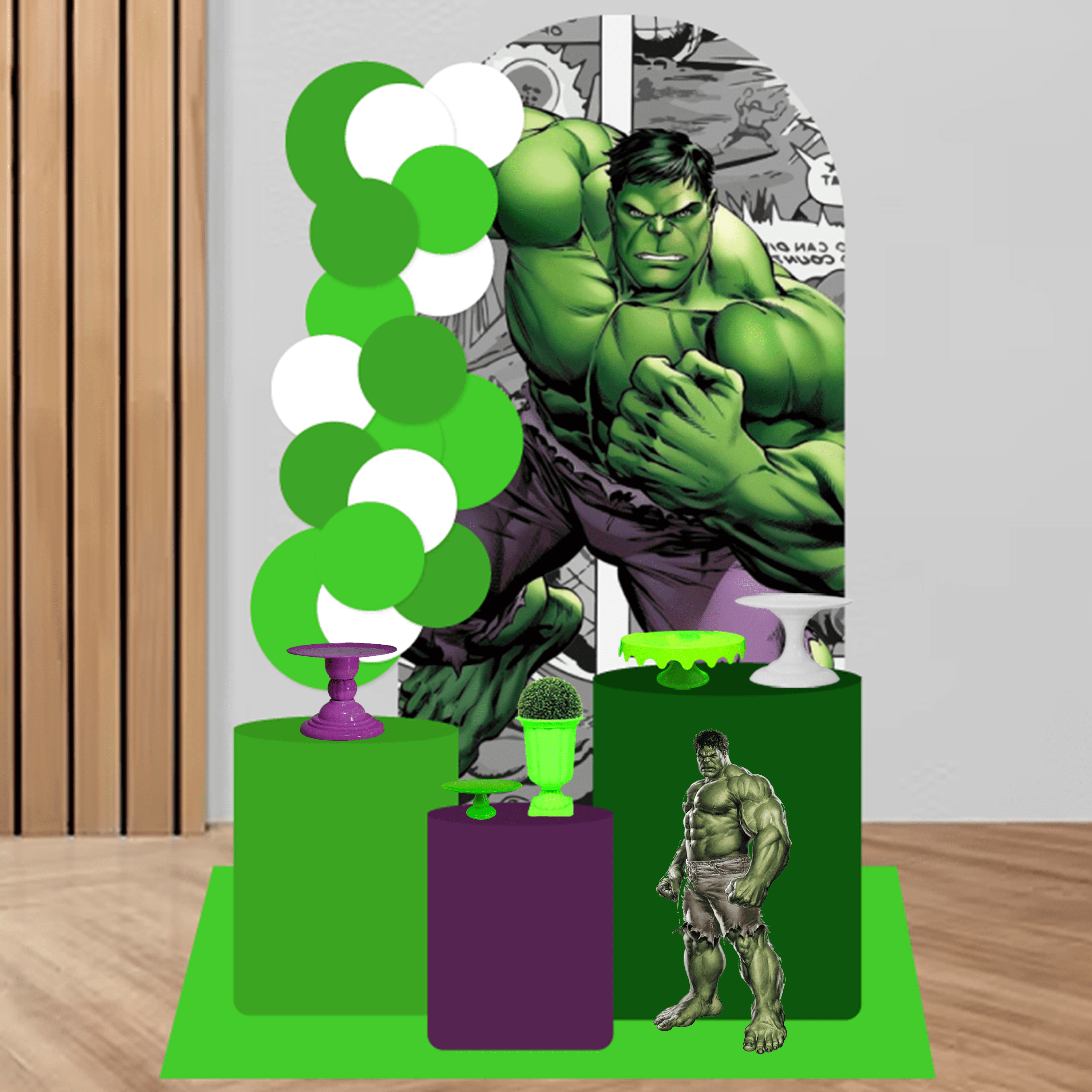 Paleta de Cores e Temática: Desvendando a Essência da Festa do Hulk