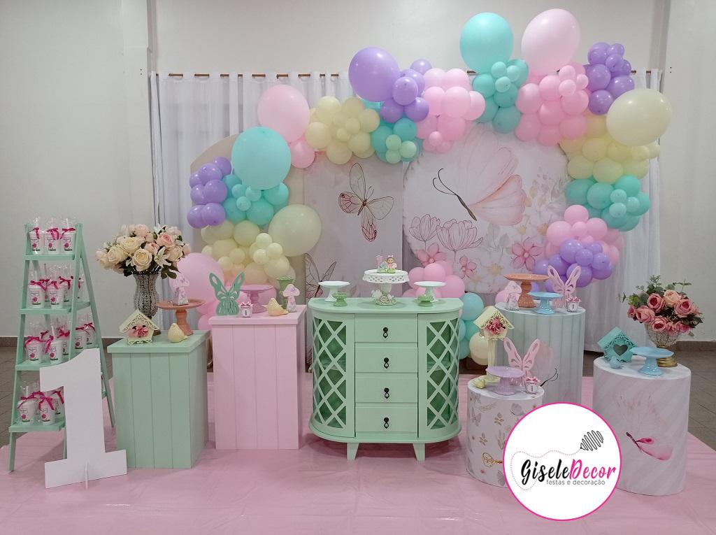 decoração festa infantil borboletas 1 ano