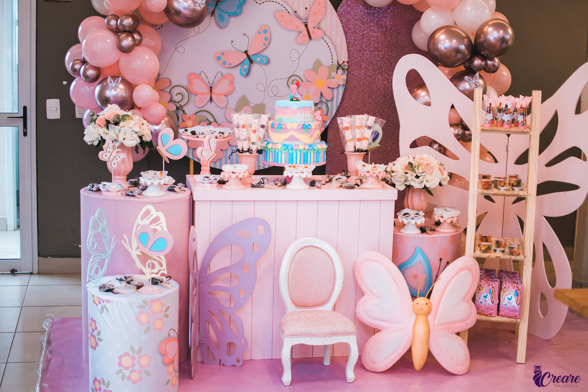 bolo decorado jardim borboletas