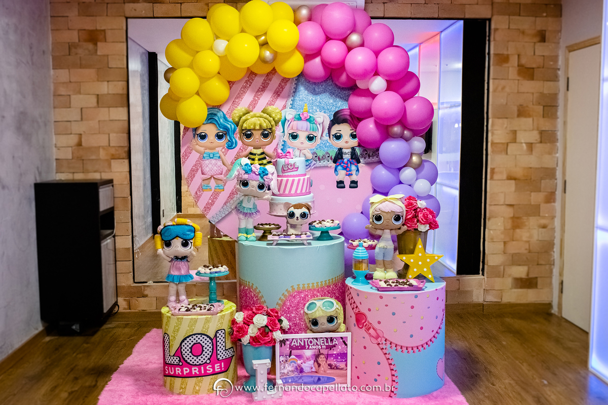 tema lol surprise para menina