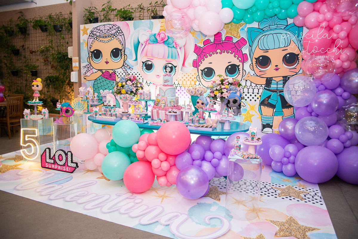 tema lol surprise para menina