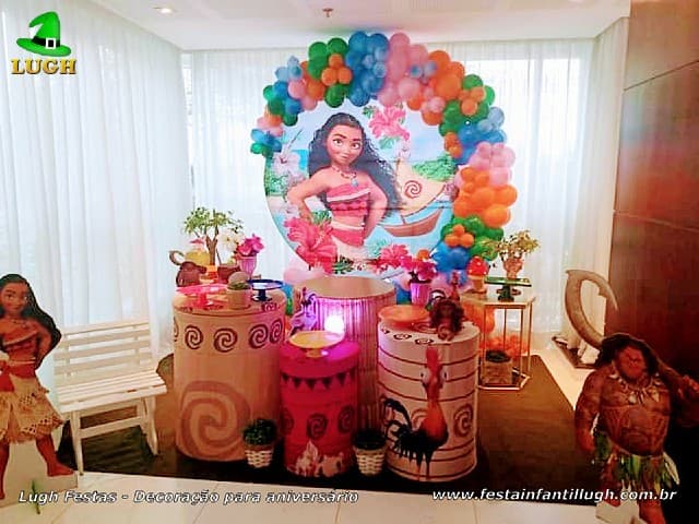 Festa Moana Inspirações Decoração Lembrancinha Bolo