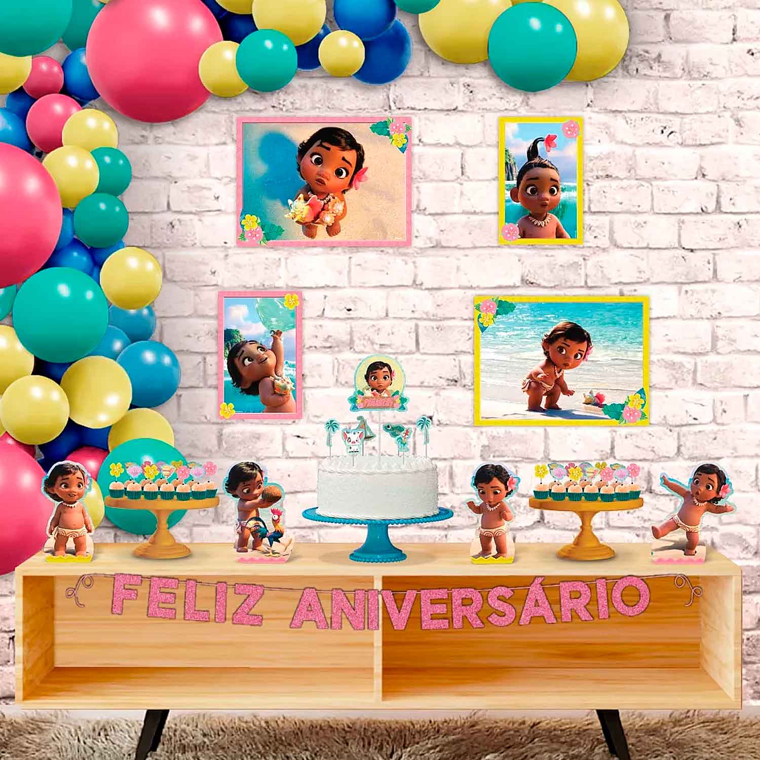 Festa Moana Inspirações Decoração Lembrancinha Bolo
