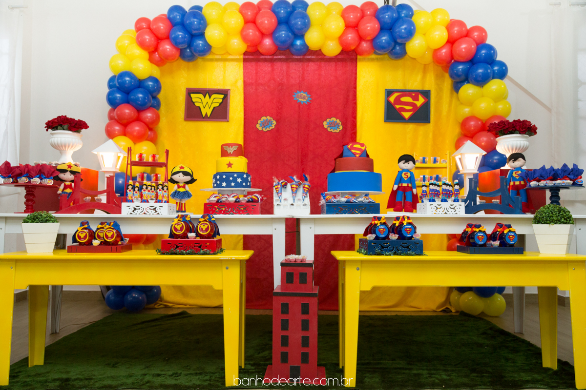 Decoração de Festa Mulher Maravilha: Ideias Criativas e Onde Comprar