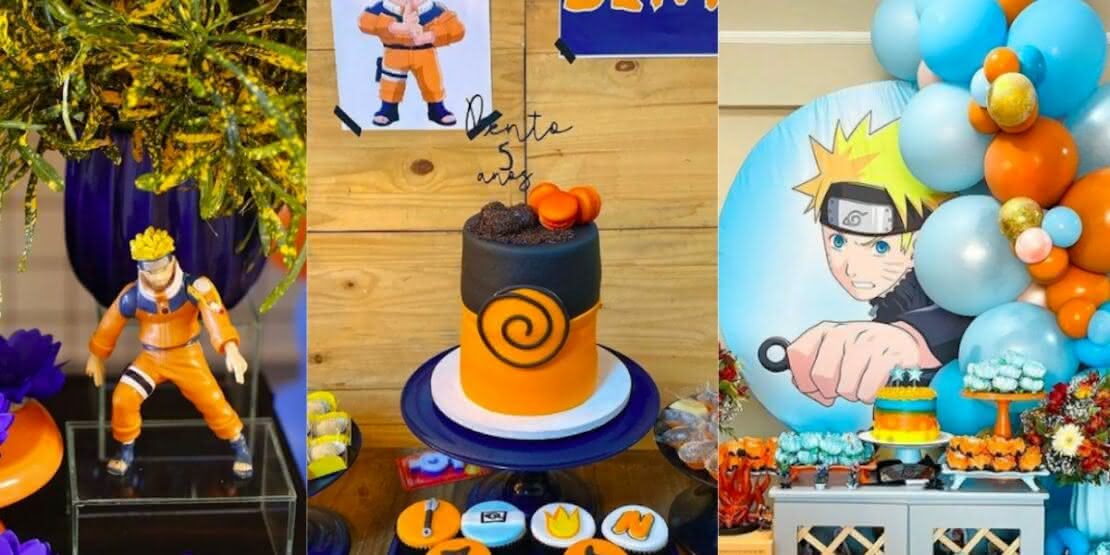 comparativo: kits de festa naruto prontos vs. decoração DIY