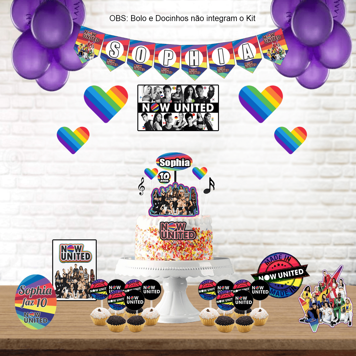 5 ideias de títulos para posts sobre festa Now United:
1. Decoração Vibrante: Transforme sua festa com o tema Now United!
2. Kits 