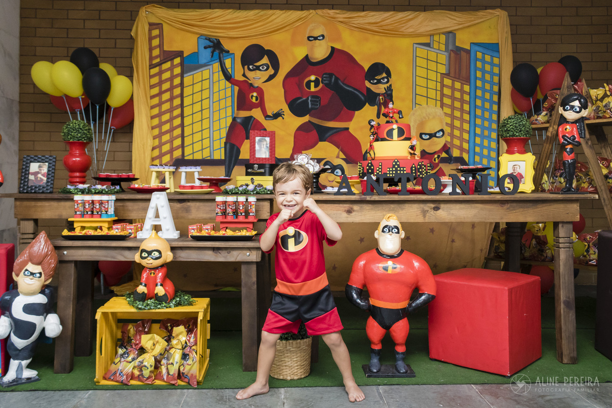 ideias criativas para festa infantil os incríveis