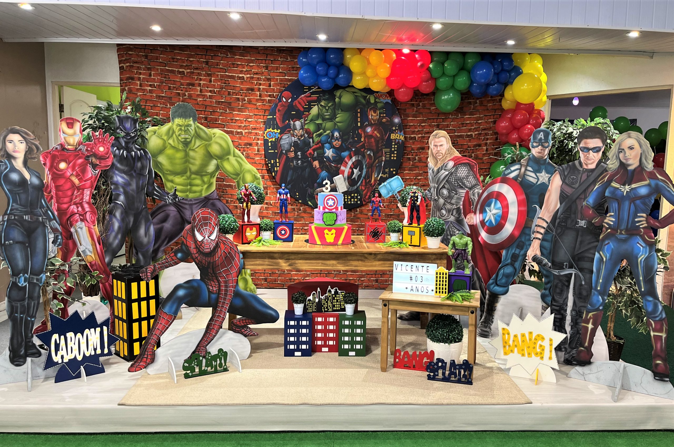 decoração festa vingadores menino