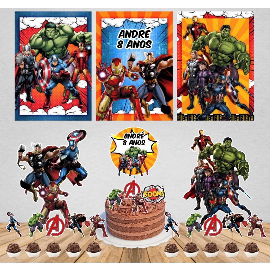 festa vingadores marvel