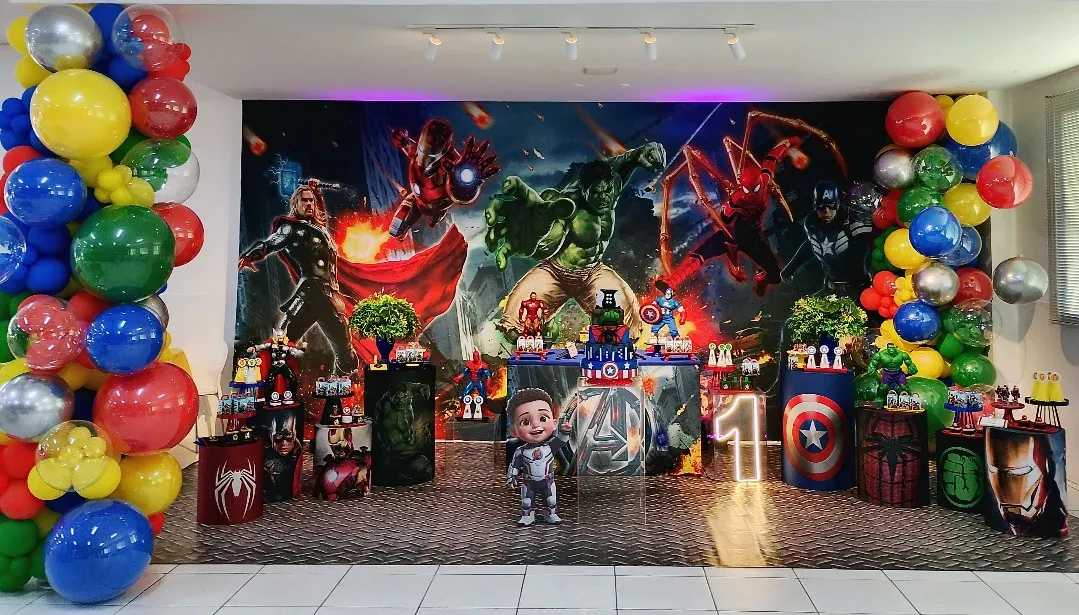 decoração festa vingadores menino