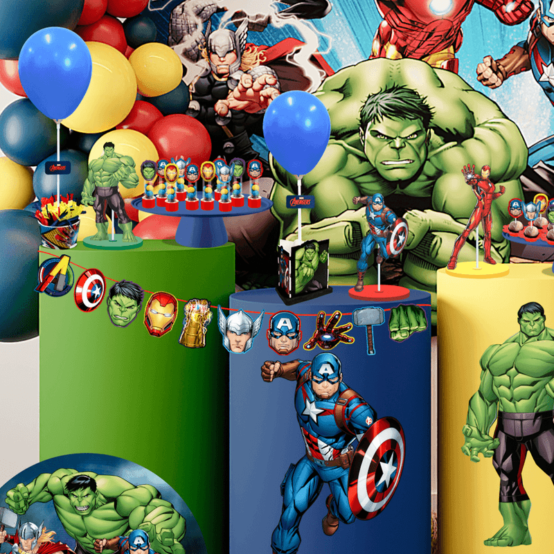 painel vingadores decorado