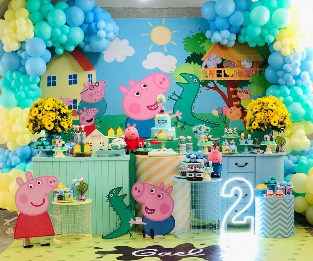 ideias criativas para festa infantil peppa pig