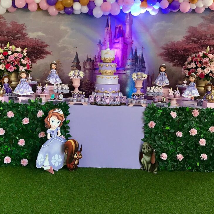 decoração festa princesa sofia barata