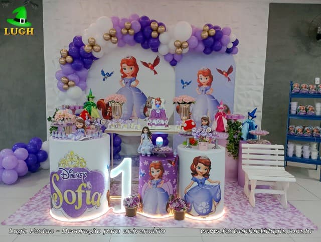 festa princesa sofia luxo