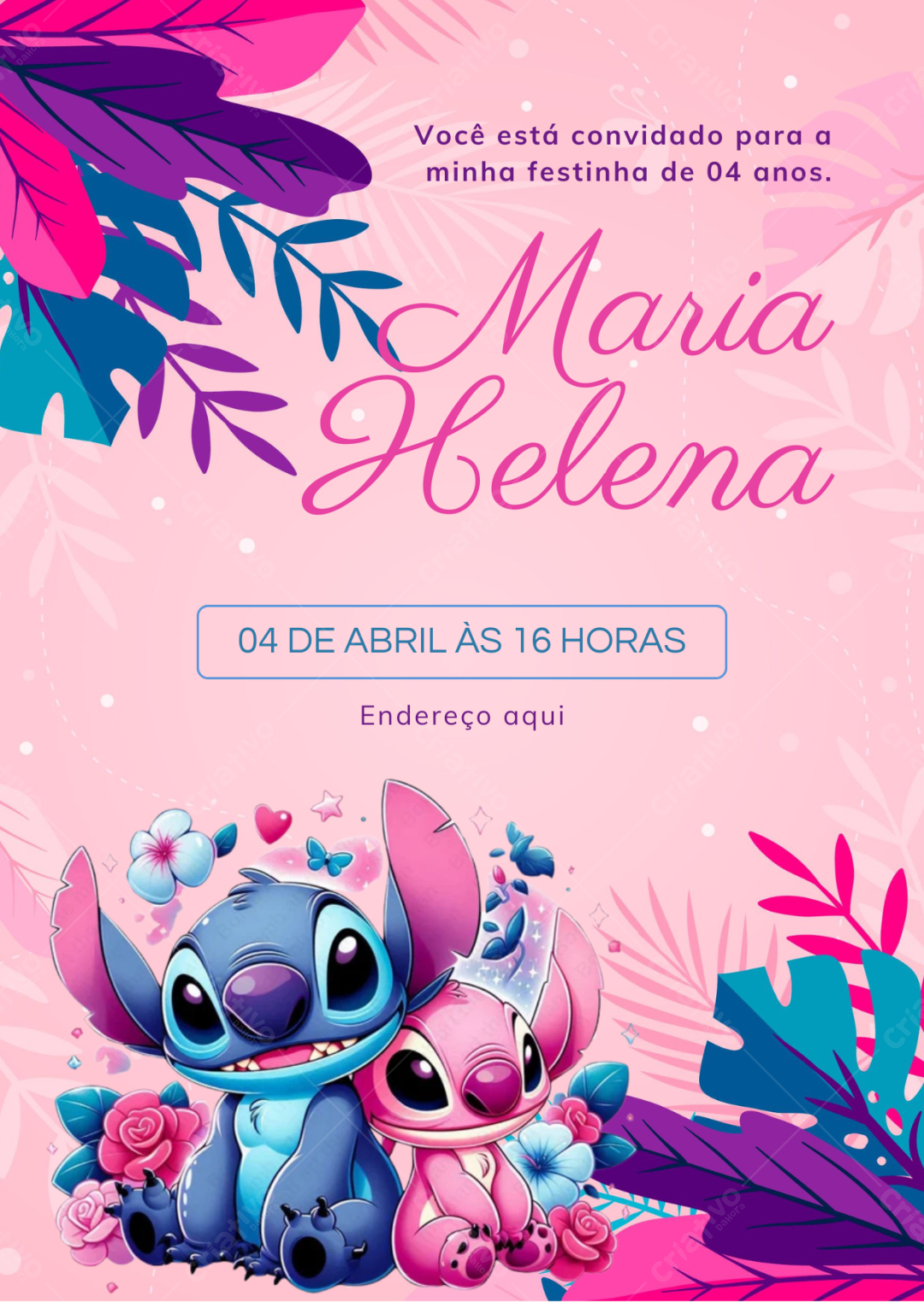 kit festa stitch pronto ou fazer em casa