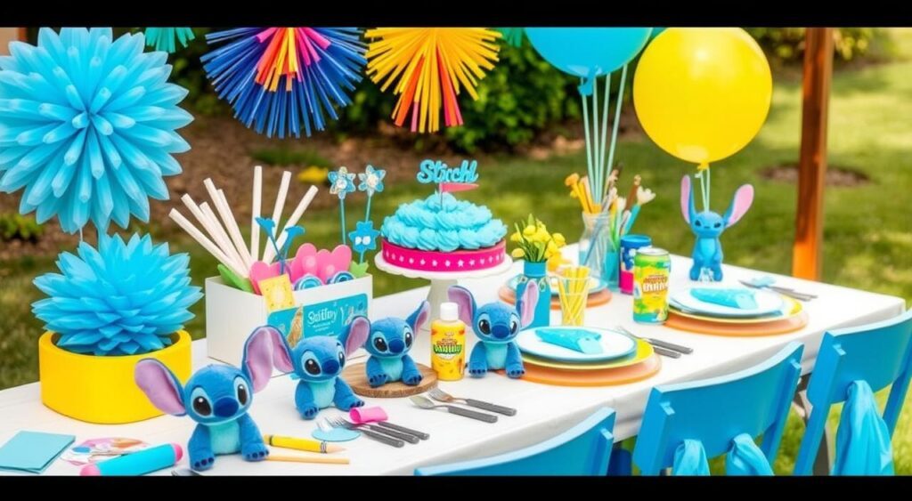 como fazer festa stitch barata