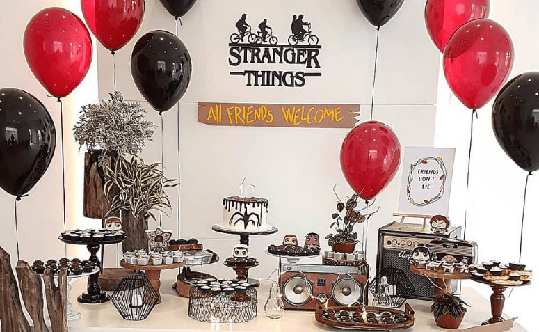 ideias festa stranger things para crianças