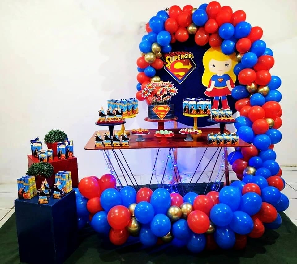 ideias criativas festa infantil super heroínas