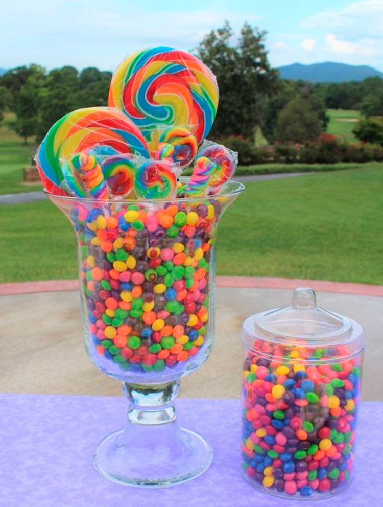 Decoração de festa tie dye simples