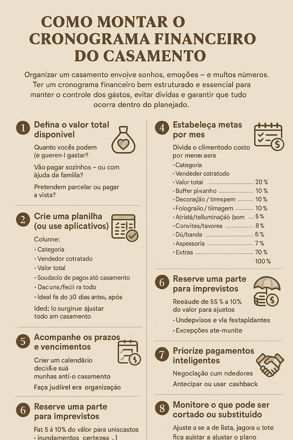 dicas de organização financeira para casais recém-casados