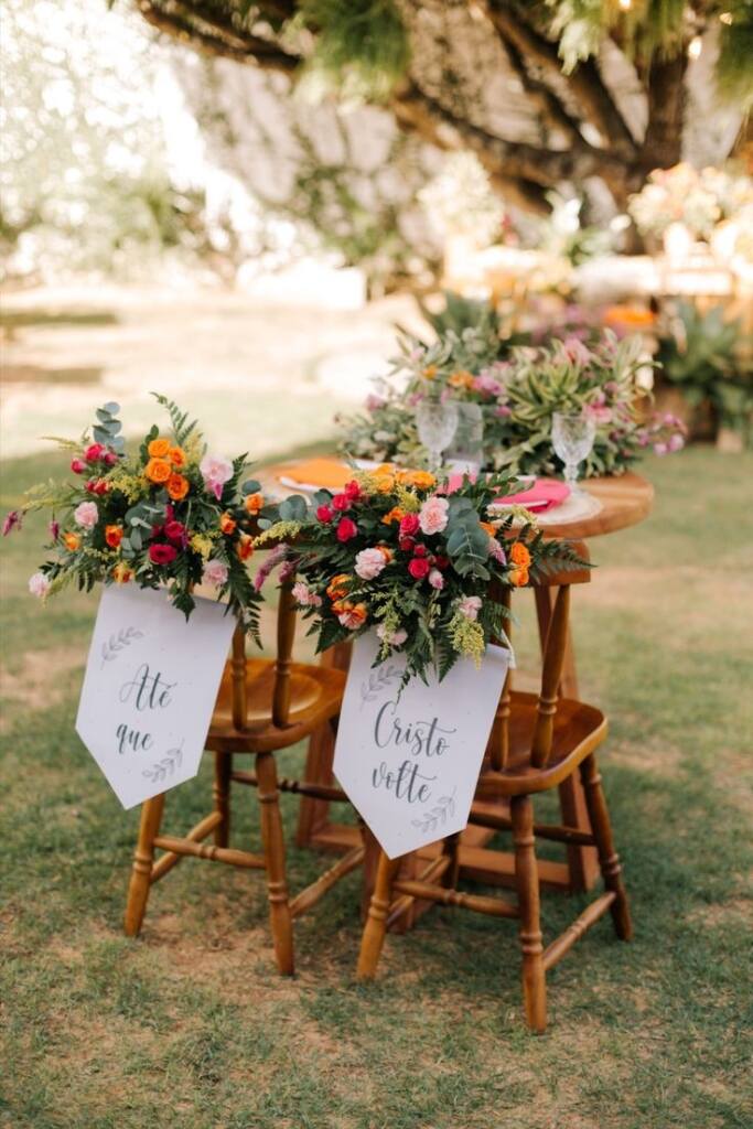 flâmula cadeira dos noivos