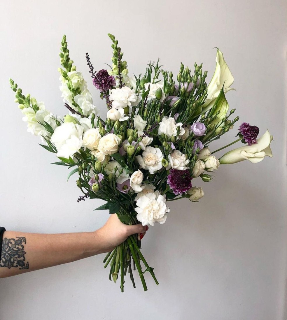 flores para buque de noiva branco