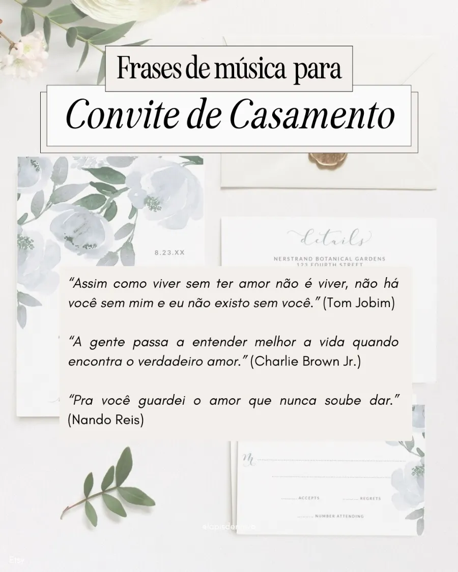 As Melhores Frases para Convites de Casamento