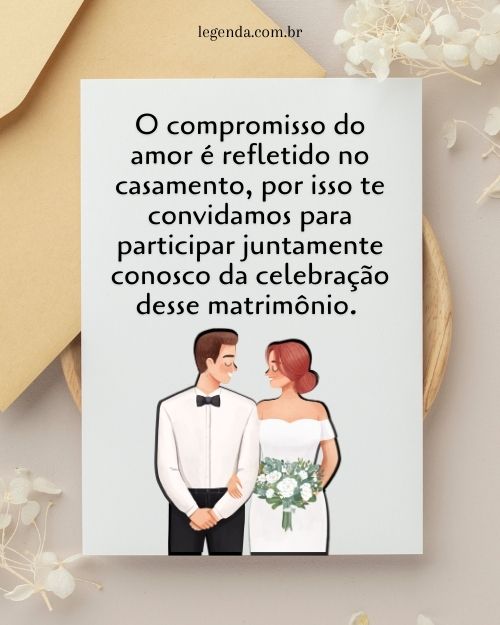 frases para cartões de casamento curtas