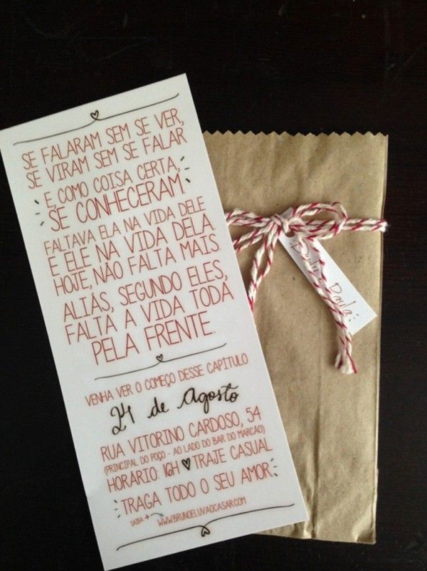 frases para convite de casamento