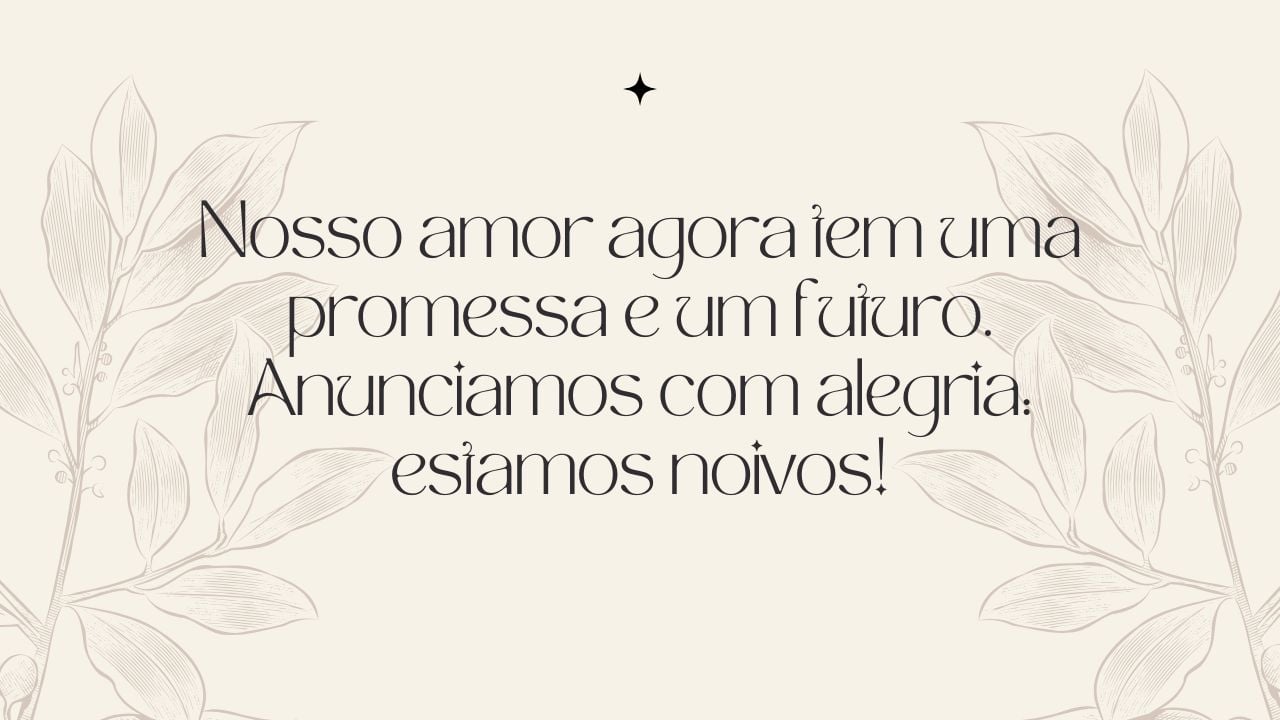 mensagens curtas para o noivo