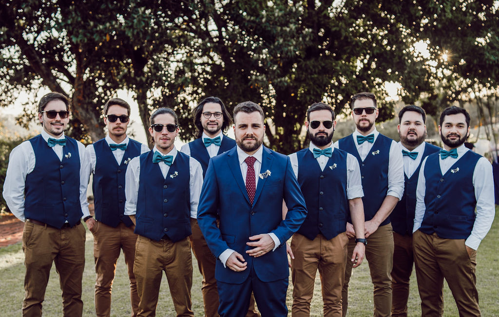 gravata borboleta para padrinhos