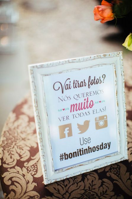 usar hashtag casamento