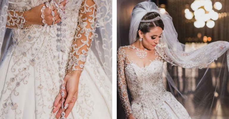 vestido noiva dourado princesa ou sereia