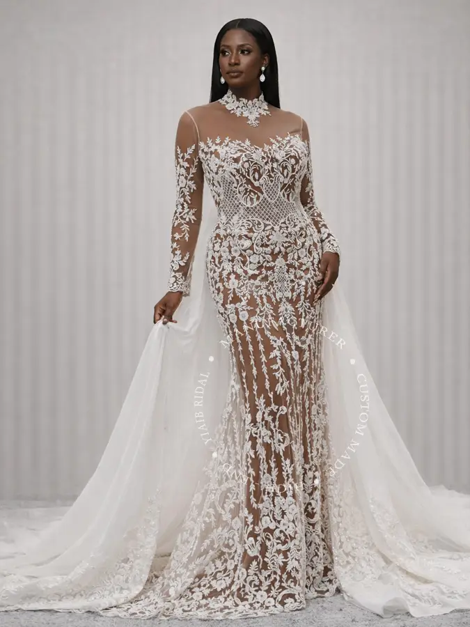 quanto custa um vestido de noiva dourado de luxo