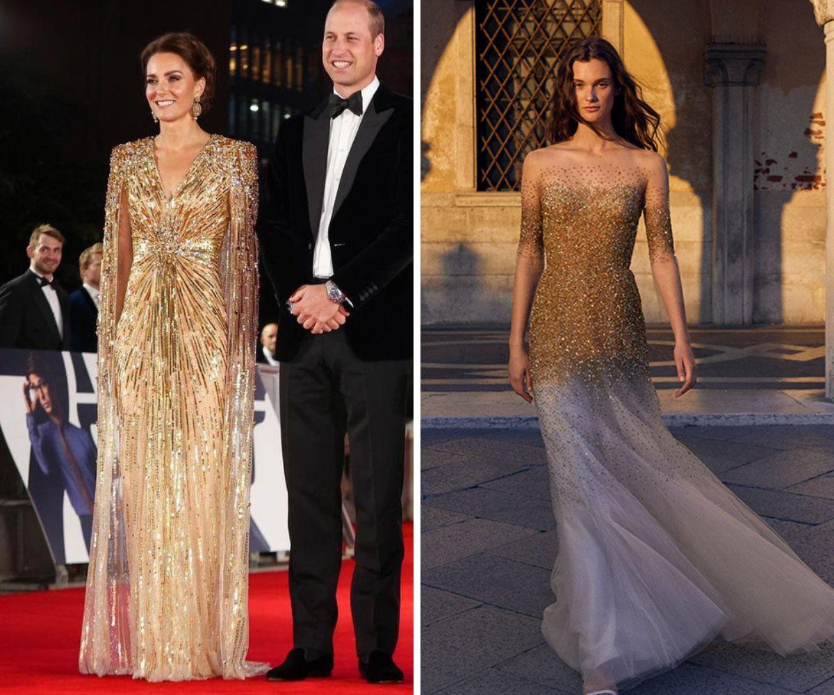 quanto custa um vestido de noiva dourado de luxo