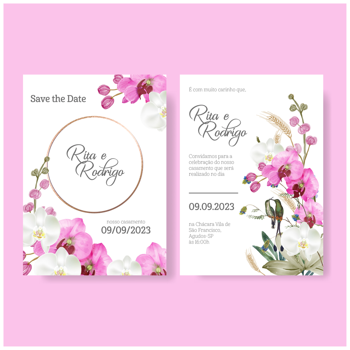 identidade visual do casamento