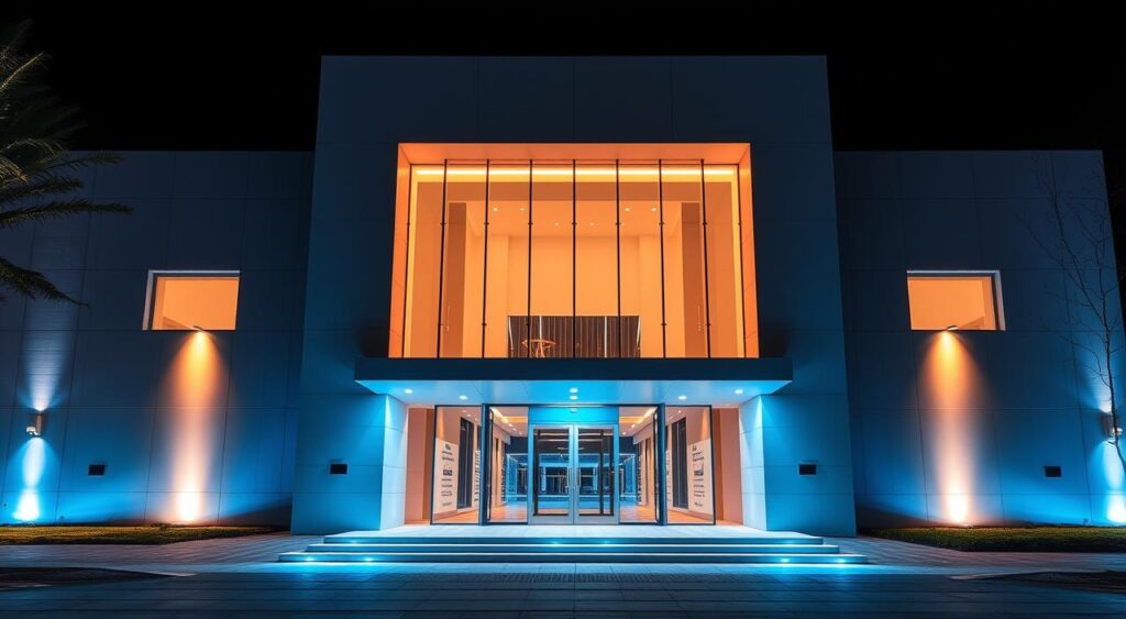erros comuns em iluminação de fachada de prédios