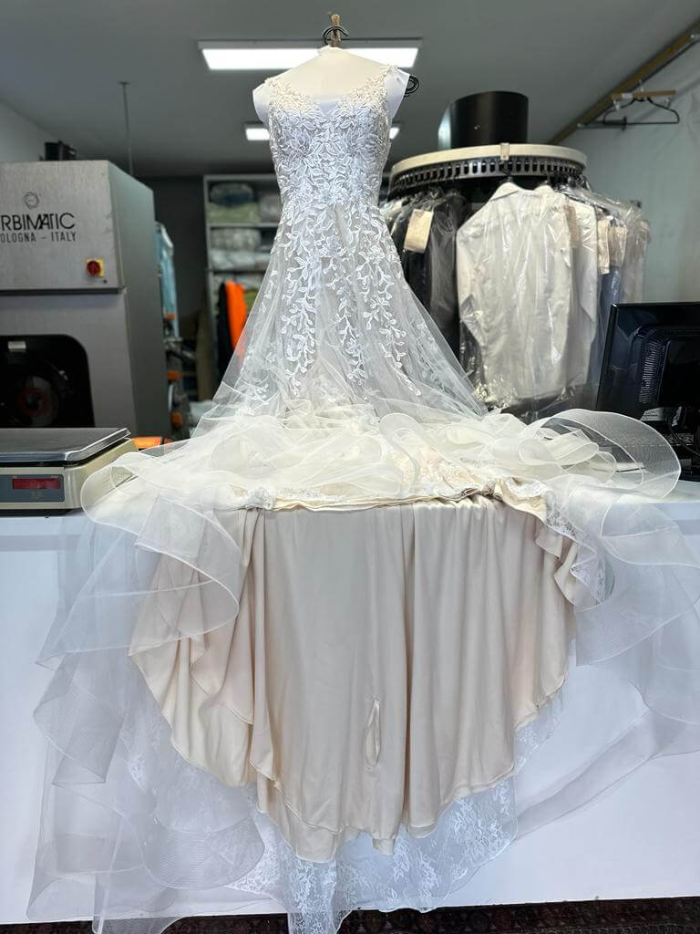 lavanderia especializada em vestido de noiva