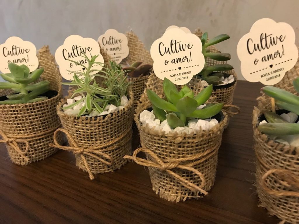 lembrancinha casamento civil rústica