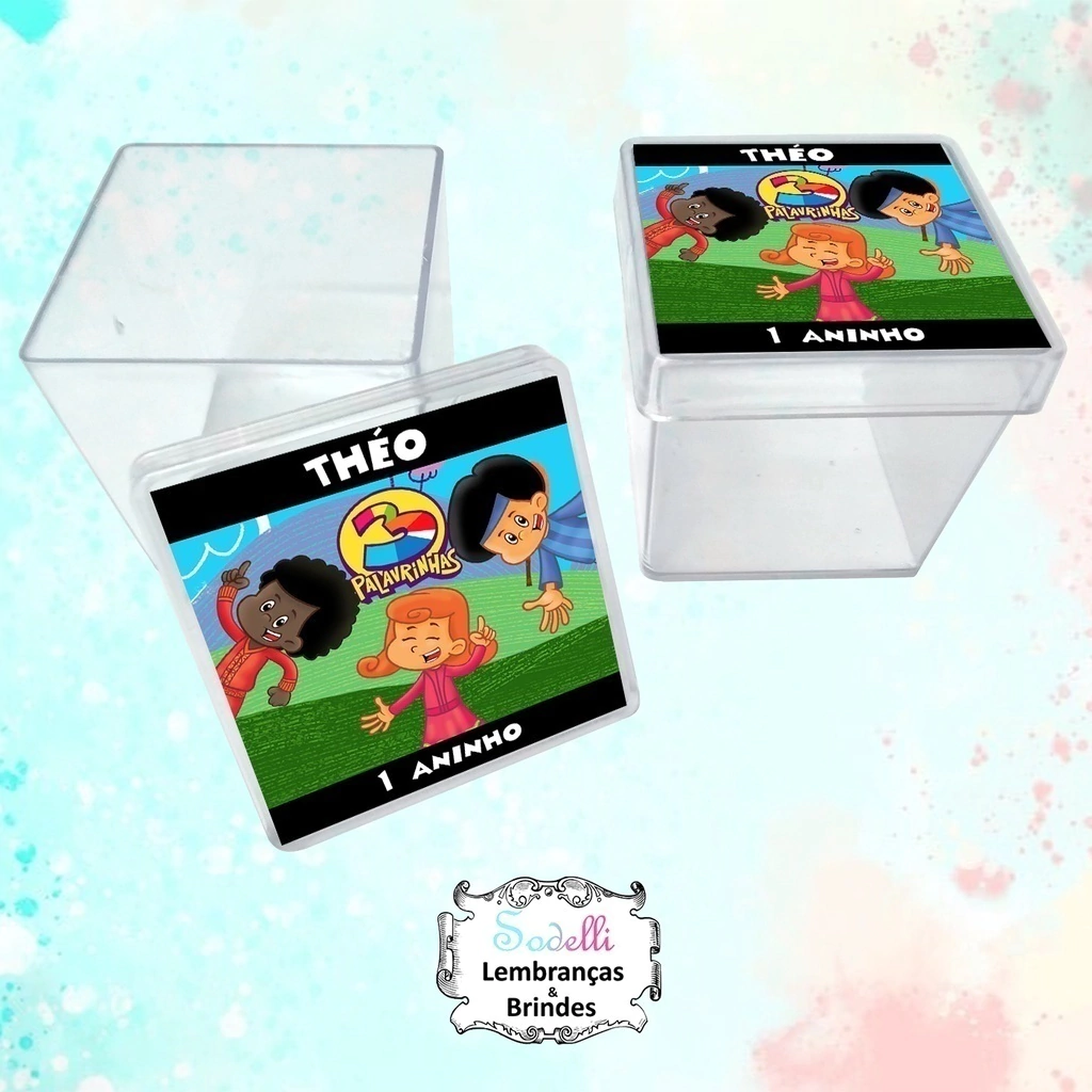 Kit Festa 3 PALAVRINHAS Personalizado (Mesversário/Lembrancinha)