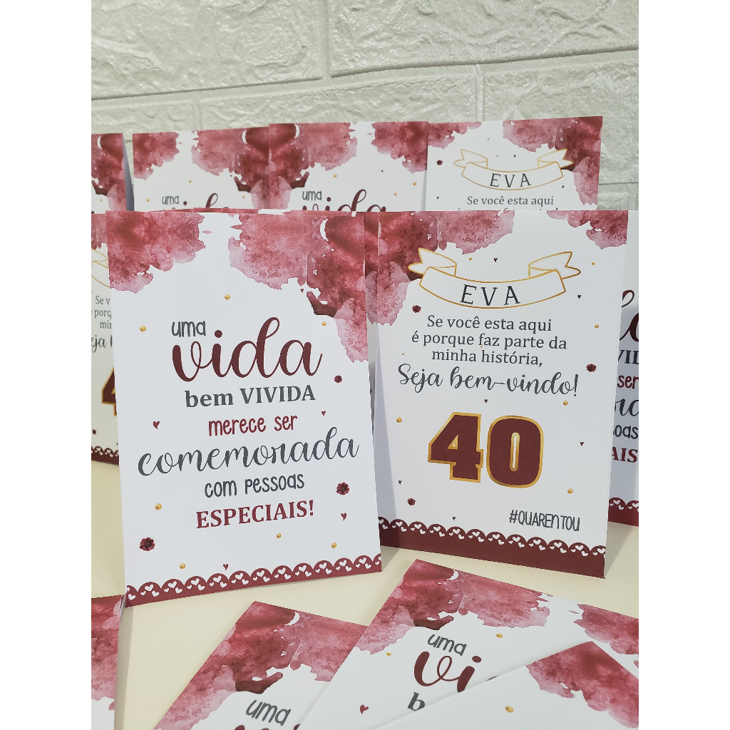 lembrancinha 40 anos: velas vs mini espumantes
