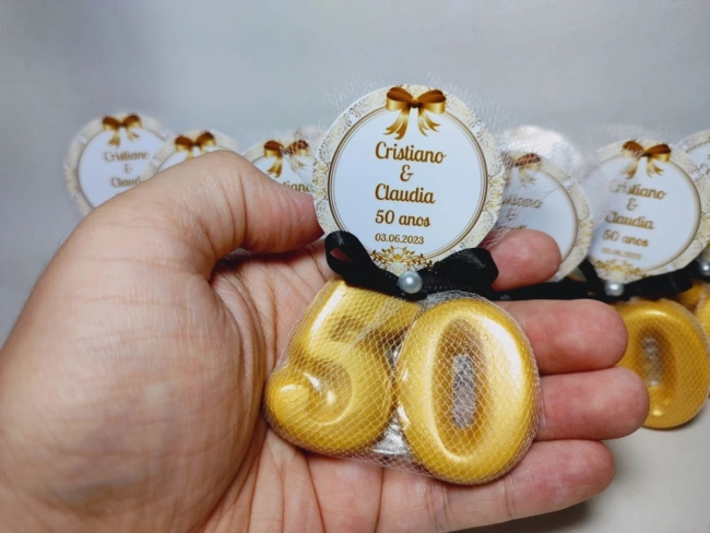 lembrancinha 50 anos