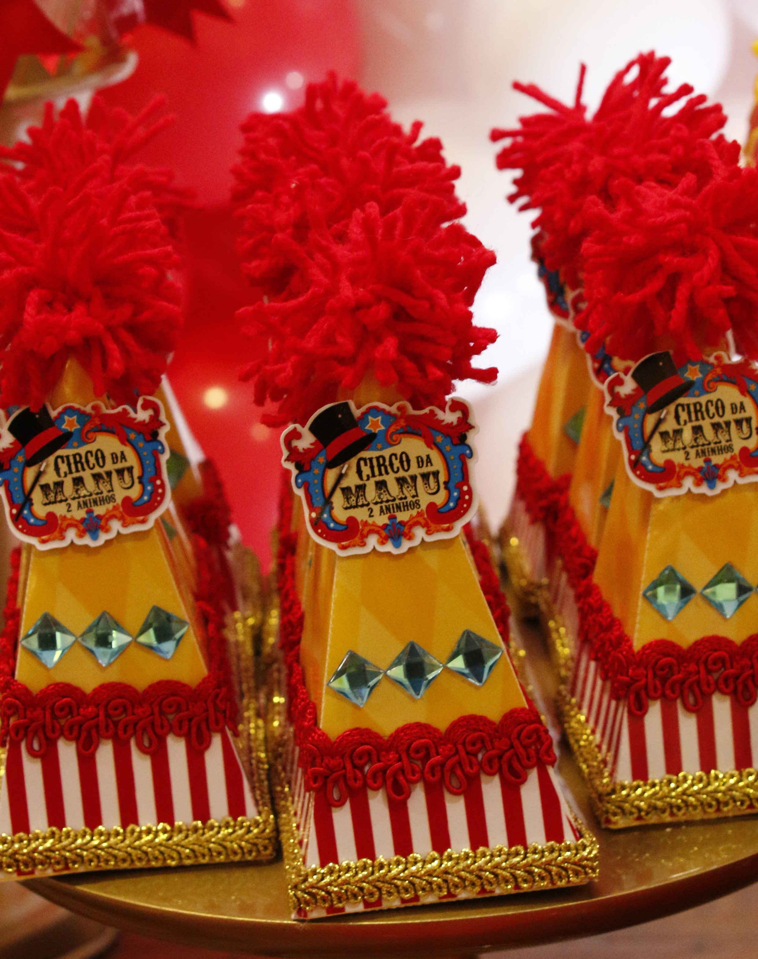 lembrancinha circo rosa vs circo tradicional 1 ano