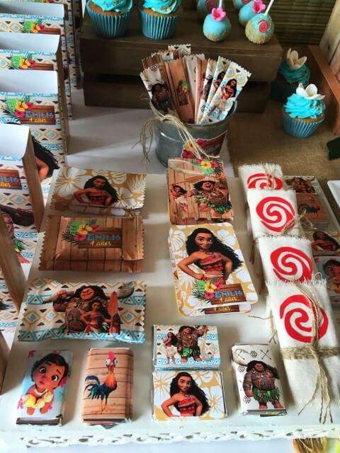 lembrancinhas aniversario moana vs outras princesas disney