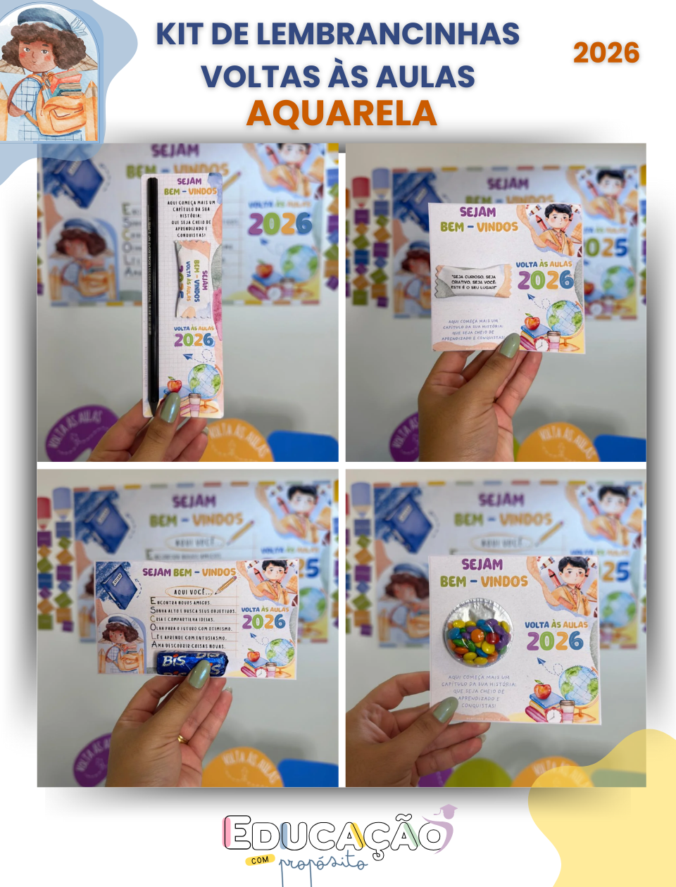 lembrancinha aquarela personalizada