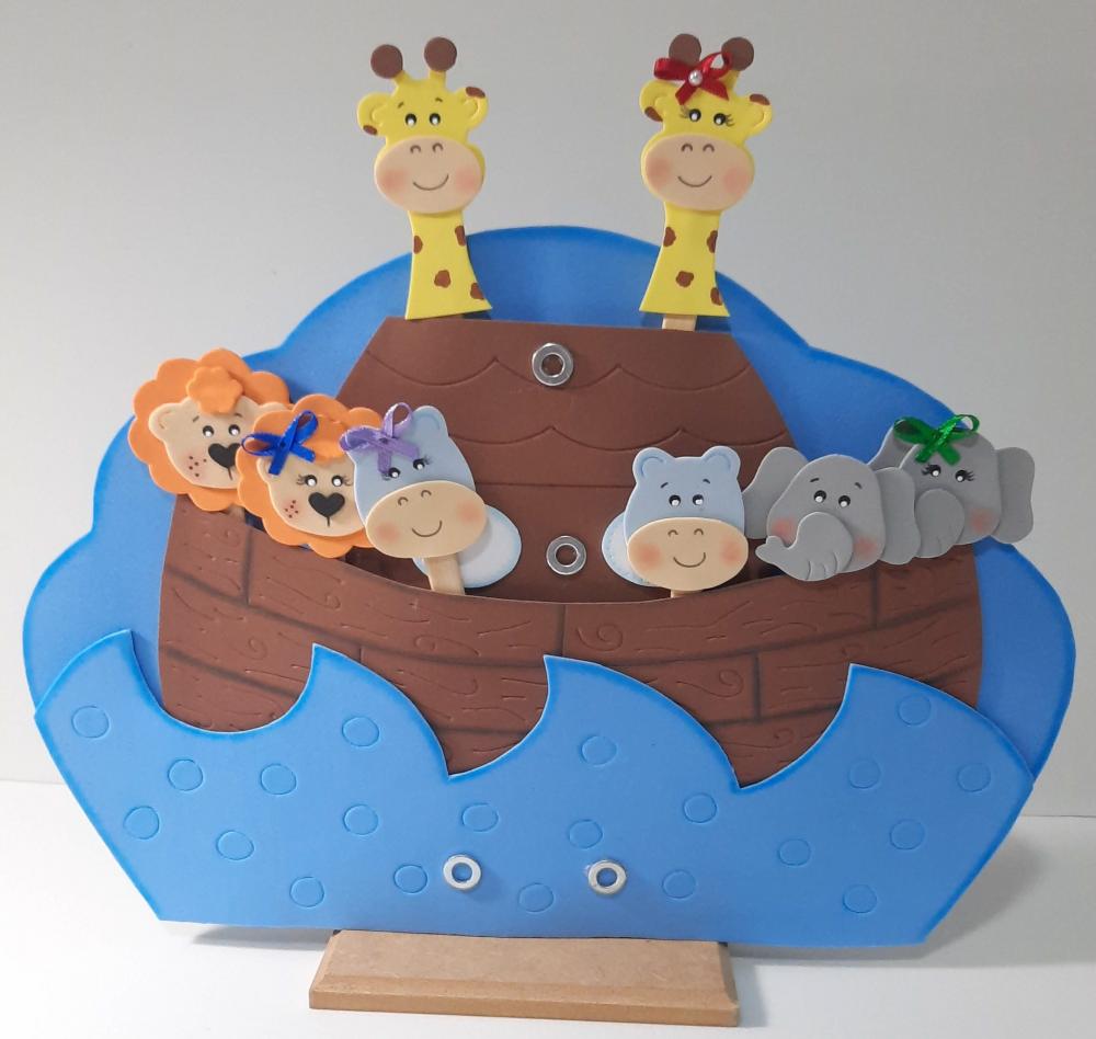 10 Ideias Criativas de Centros de Mesa Arca de Noé em EVA