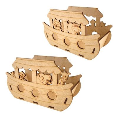 10 Ideias Criativas de Centros de Mesa Arca de Noé em EVA