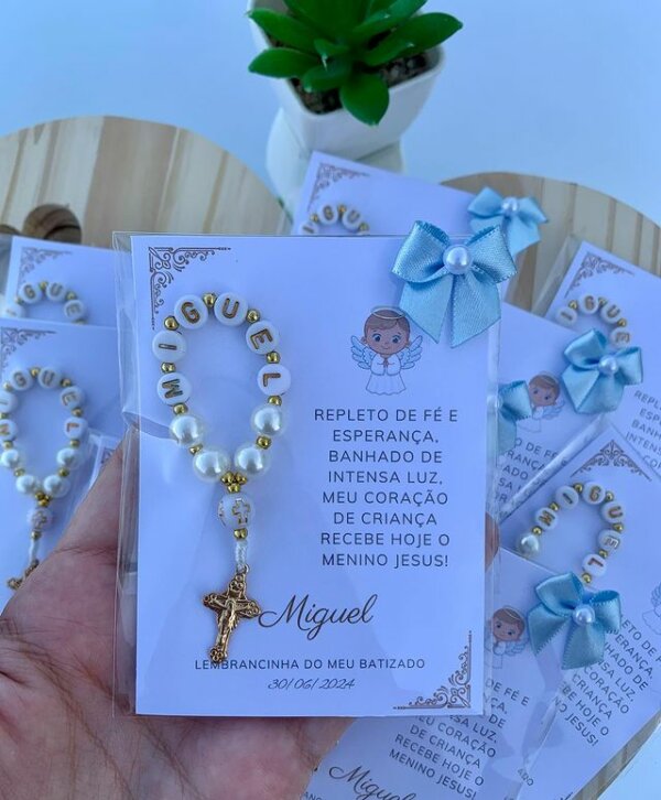 lembrancinha batizado menina